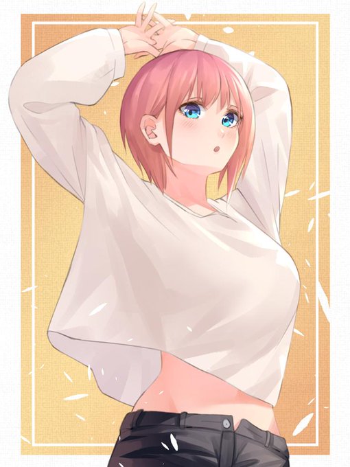 呉亮宏 🌸イ🦋ラ🎧ス🍀ト⭐さんがTwitterに投稿した中野一花(五等分の花嫁)のイラスト。