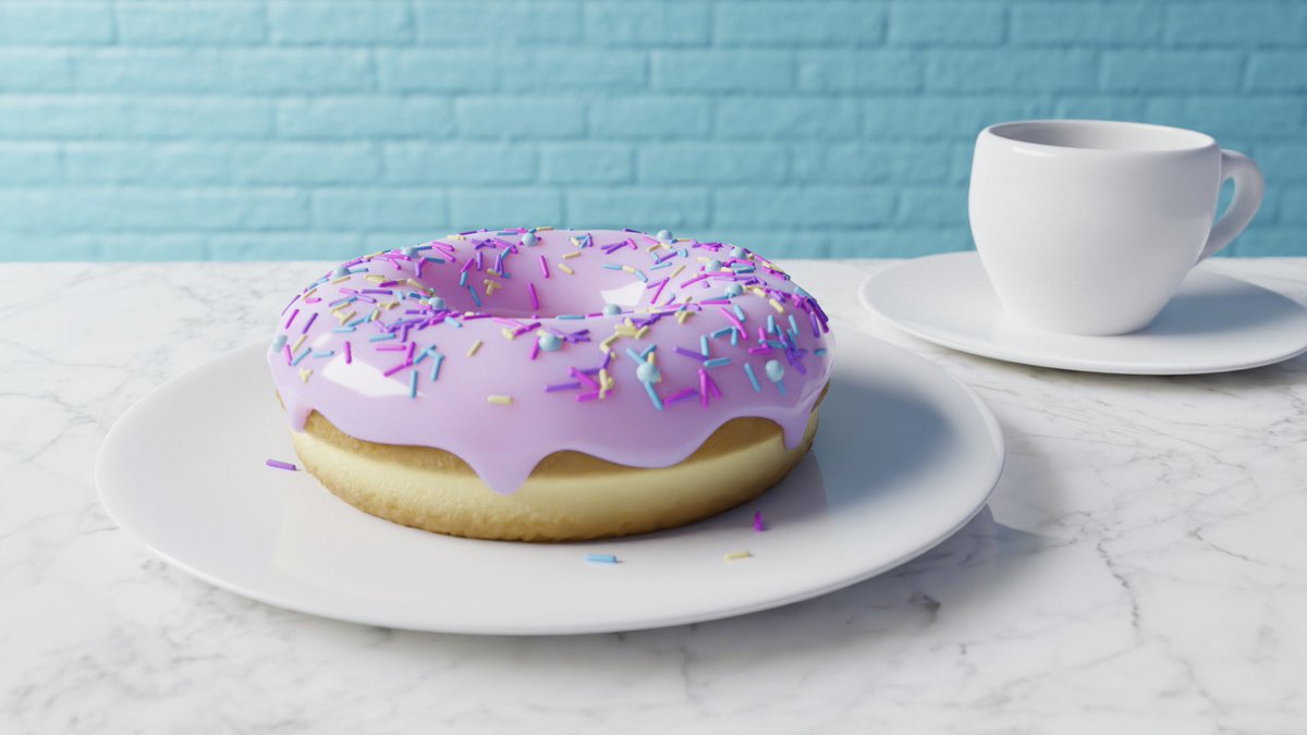 Andrew Price on "I'm remaking the donut tutorial for Blender 2.8. Here's a sneak peek :) If you the old one, I'd love your feedback on how I could improve
