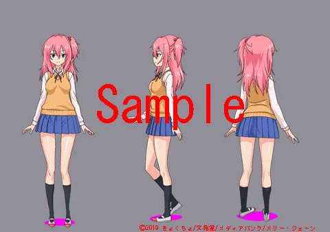 只今制作中!11月8日発売予定「らぶりー 第1話らぶりーあいなちゃん」よりあいなの色見本になります。※本編で若干の変更となる場合があります。予めご了承ください。 
