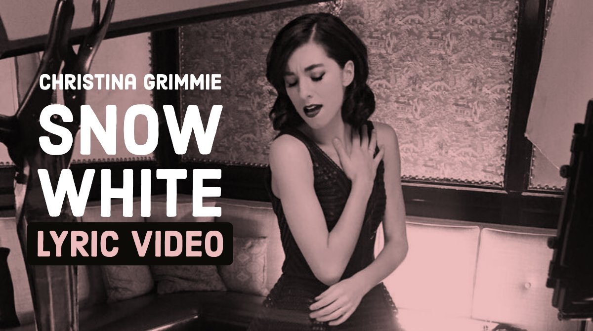 TheRealGrimmie's tweet photo. Our Week 1 - SIDE A Tribute continues with #TuesdayTunes featuring the lyric video for SNOW WHITE! Christina wrote brilliant lyrics for the entire SIDE A project and we will continue the tribute by posting lyric videos each week. We love you #TeamGrimmie!

https://t.co/2Ru4t87AT7 https://t.co/lx0cx6q1fC
