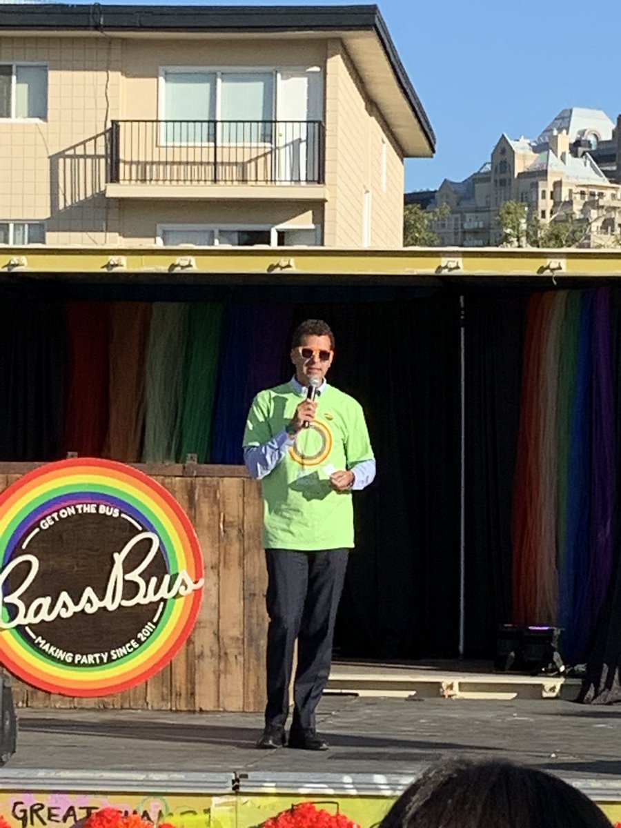 ToddLinnen_TD's tweet photo. Our fearless leaders @AndrewP_TD @robghazal kicking off the Pride Block party in downtown Calgary #foreverproud #pride365 #tdinthecommunity https://t.co/K13PuTjtU2
