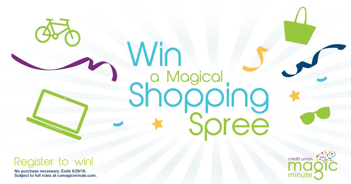 ForteraCU's tweet image. You now have a chance to win your very own Magic Minute Shopping Spree. Register today at bit.ly/2ipc5RG.
#CUmagicminute #ForteraCU