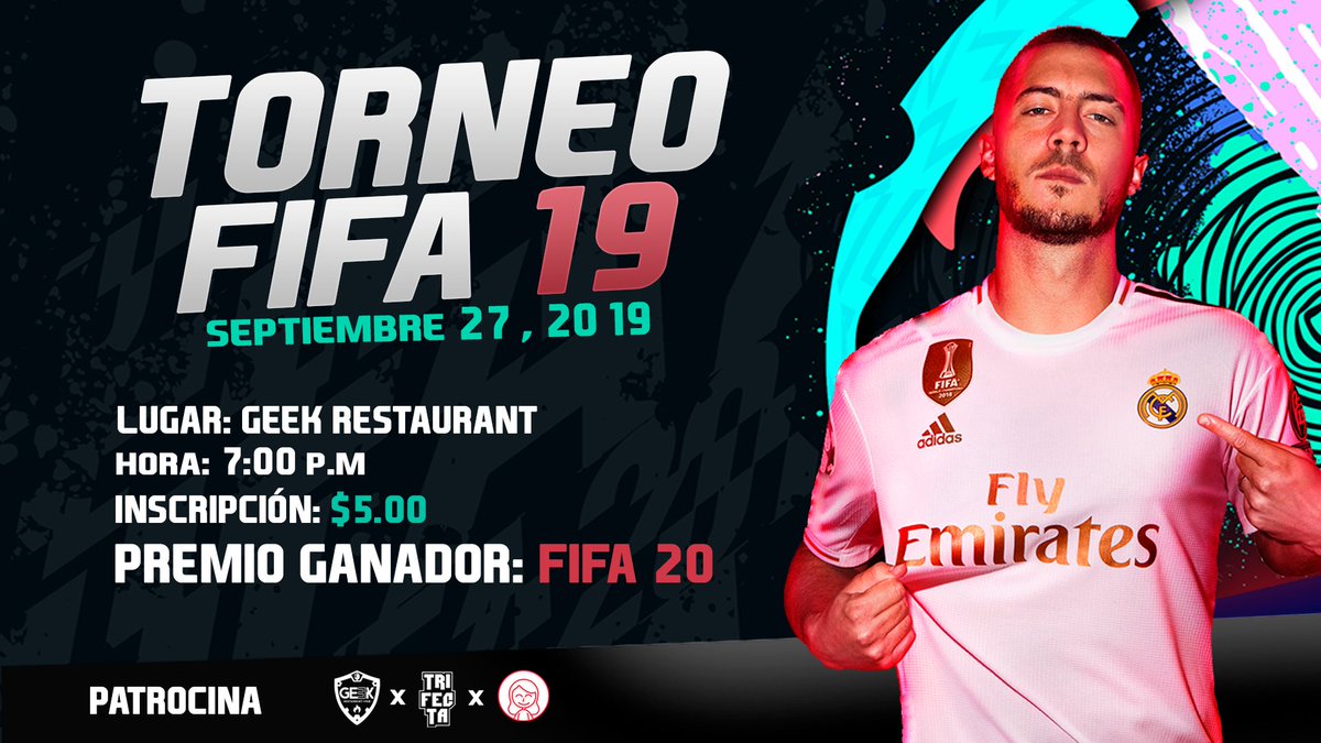 TechLoversFM's tweet photo. Nuestros amigos de @FyiTrifecta están organizando un Torneo en FIFA 19 para este 27 de septiembre ⚽

Una manera de darle la bienvenida al próximo FIFA 20, que por cierto es el premio 👏 https://t.co/ZaoMyk2NQE