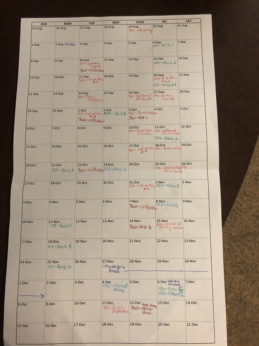 StudentSupAssoc's tweet image. Happy #fallsemester mapping out #college #syllabus - love what we do #adhd #asd #LearningDisability #collegesupport #collegesucess