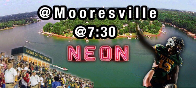 Last Saturday’s game was AMAZING!!! But REMEMBER, we need EVERYONE TO CHEER. No matter what grade you’re in or where you’re standing, WE NEED EVERYONE TO BE LOUD. So let’s bring it this FRIDAY at MOORESVILLE @ 7:30. SEE YALL THERE 💚💛🏈 #TITANUP
