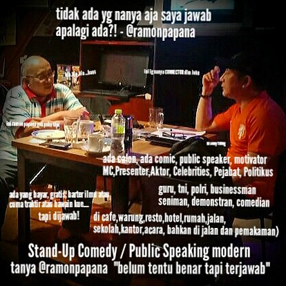 Jelaskan:
Coba tulis Joke dlm 250 kata, lalu edit menjadi 100 kata, terus edit sampai hanya 50 kata. Buang kata yg tdk perlu. Semakin ringkas singkat semakin baik dan tajam. #ramonpapanastandupcomedy
#indonesiacomedyclub #indonesiaschoolofcomedy
