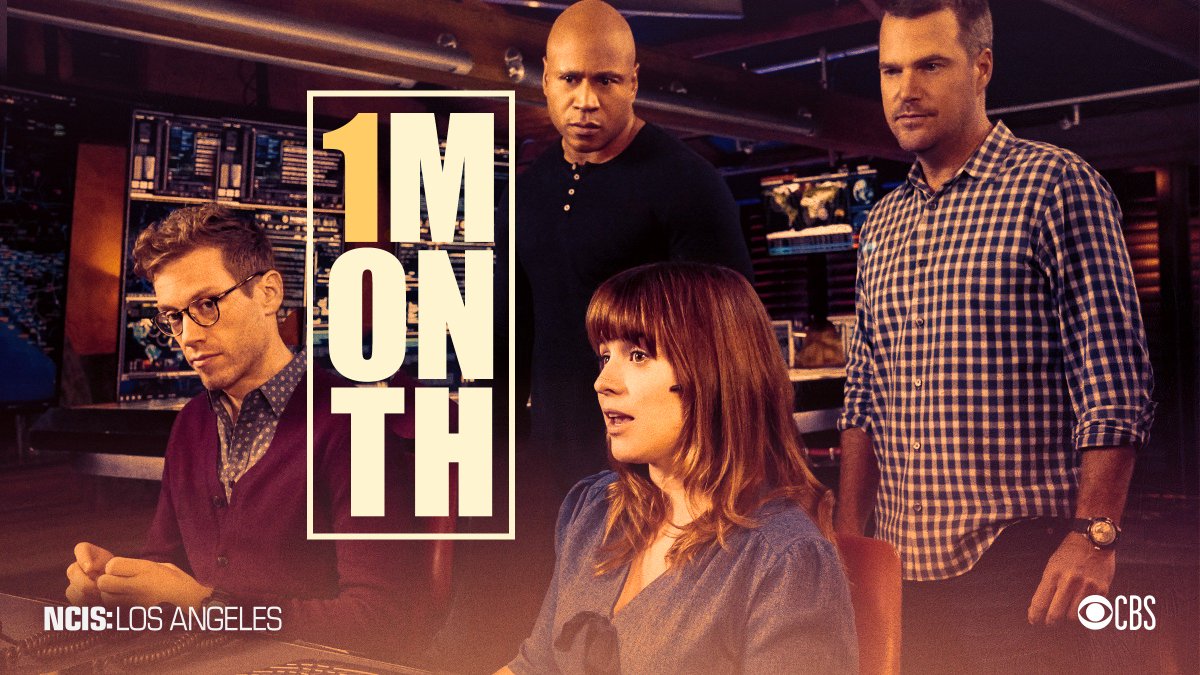 NCISLA's tweet photo. Brace yourself—we're only 1 month away from the season premiere of #NCISLA, coming at you Sunday, Sept 29 at 9:30/8:30c! https://t.co/FKLfH8UvfG