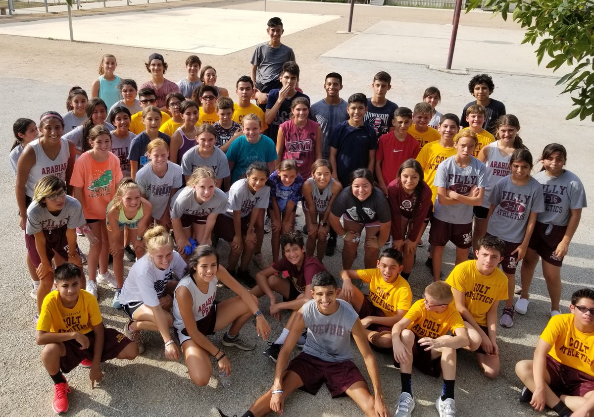 Warhorse &amp; Arabian XC leading the Colts &amp; Fillys through their first practice today...it was pretty cool!