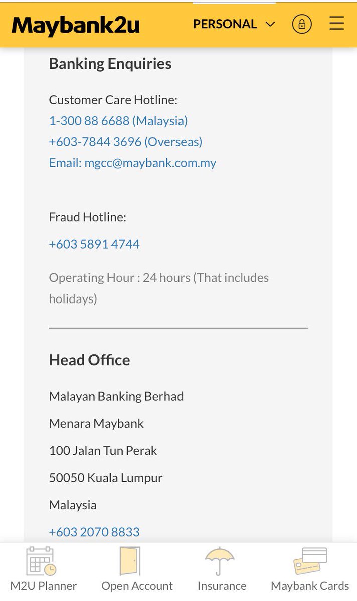 Emma On Twitter 4 Call Bank Customer Care Hotline In My Case Maybank They Will Give Advice What To Do