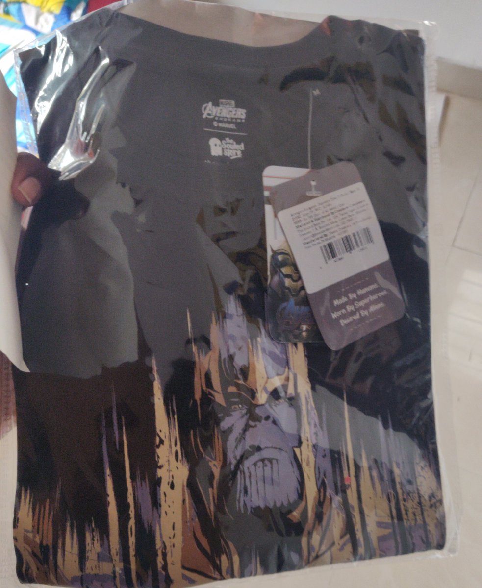 smbmgowtham's tweet photo. I hv purchased quantum realm Jacket , it gt dlvrd 3 weeks ltr thn actual dlvry date I didn't even raised a query I hv waited. Bt @thesouledstore gve me a surprise free gift for the delay.
So Happy and Thanks
#thanksthesouledstore
Pls restock the quantum Jacket 
I need one more 😍 https://t.co/TImXwU5BQE