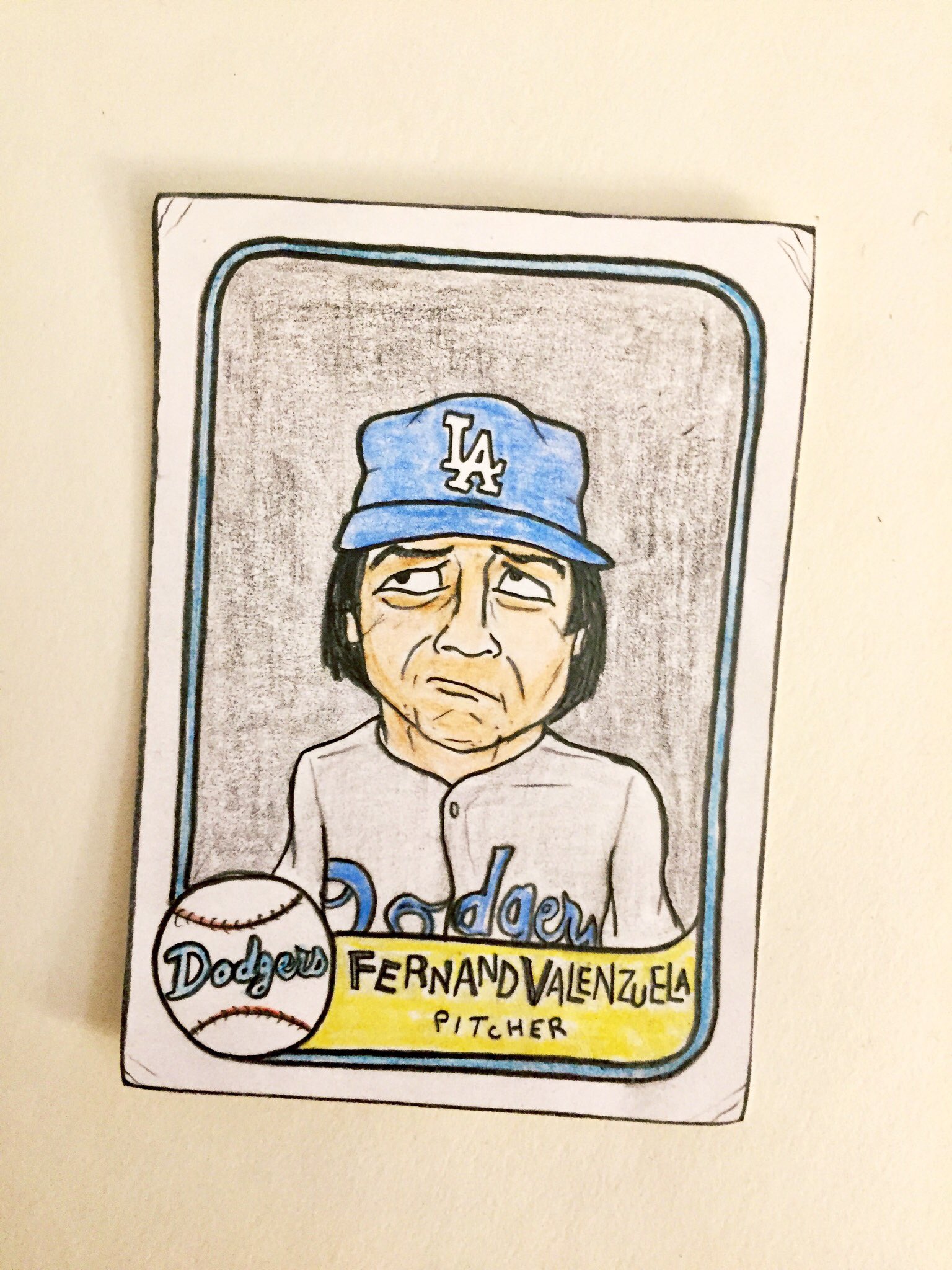 Gummy Arts on X: Fernando Valenzuela, 1981 Fleer #Dodgers https