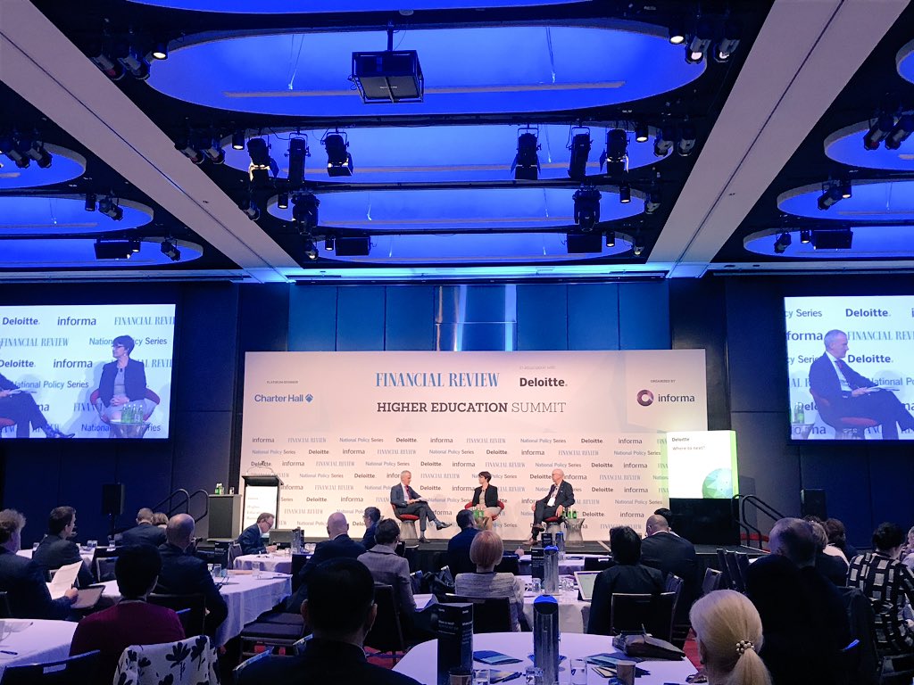 Interesting to hear Vic Uni talk about the transition to block model learning and how international students have responded to it - closer relationship with teacher, closer cohort of students and clearer focus on one subject #AFRHigherEd19