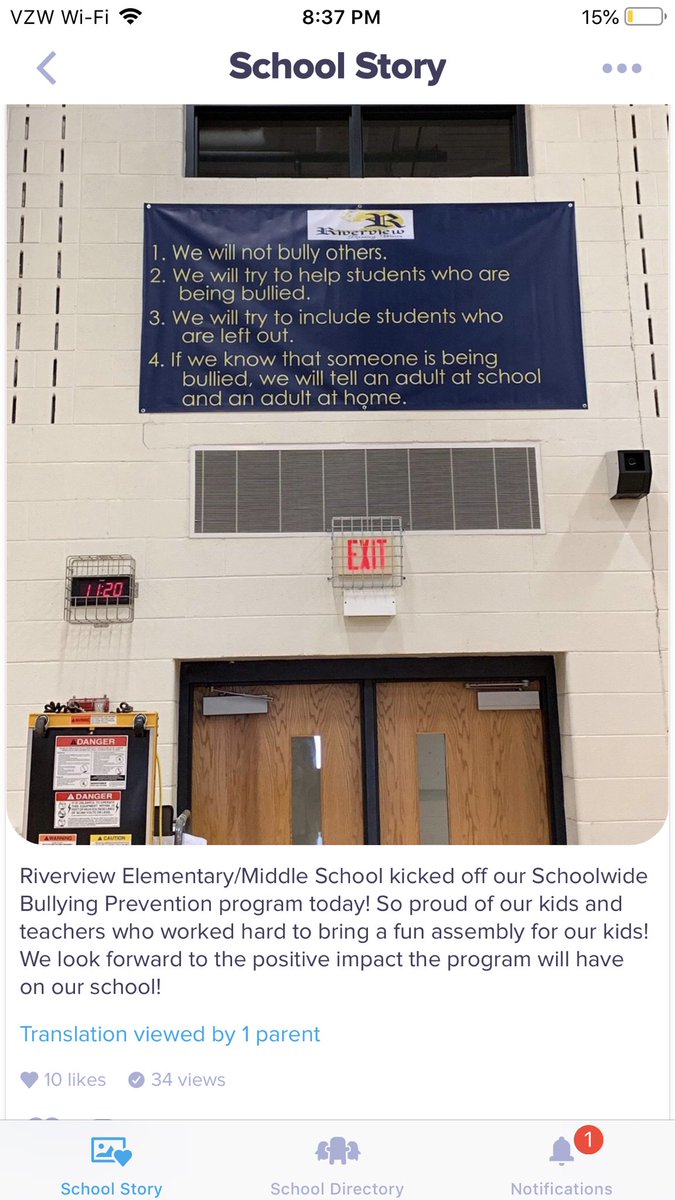 kimberlyhess12's tweet photo. Proud of our students and staff taking a stand to make our school a more positive place! ❤️❤️ #olweusbullyingprevention https://t.co/vKSt6hojpL