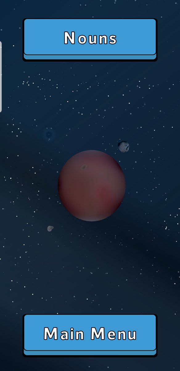 ErudisGames's tweet image. Background menu for GramMars Wars! #educationalgame #grammargame