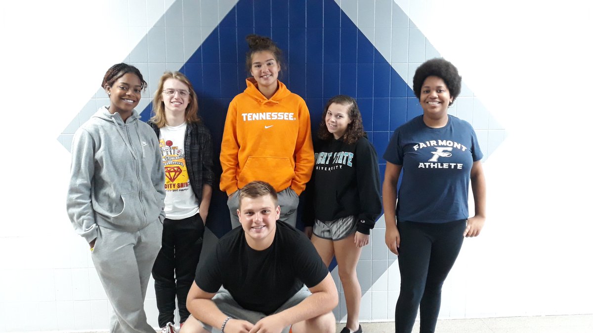 FairmontMktg's tweet photo. Congrats 👏 to these 🔷️Senior Directors🔷️ on our 2019-20 Marketing/ DECA Leadership Team
 #HereWeGo 
Makira Webster 
Spencer Morelock
Maddy Westbeld
Melissa Northern
Sydney Hoskins 
Jacob Feltner https://t.co/Lt259GGWsn