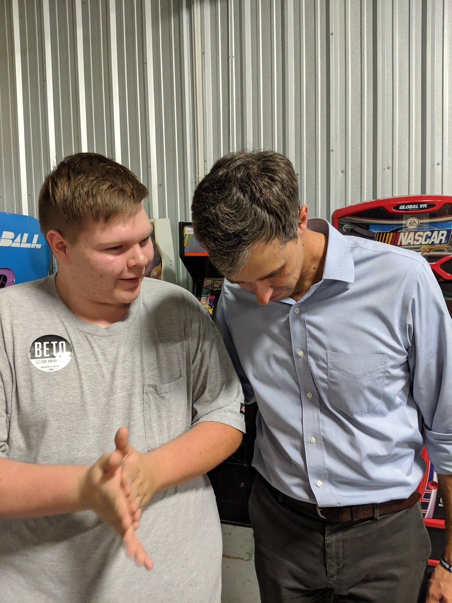 cimarsh1's tweet photo. Beto has my vote. He is one of the most carasmatic people I have met. He cares about every single America, and that is why you should vote for Beto. #BetoForAmerica #BetoForSC #Beto https://t.co/shcUthqLVP