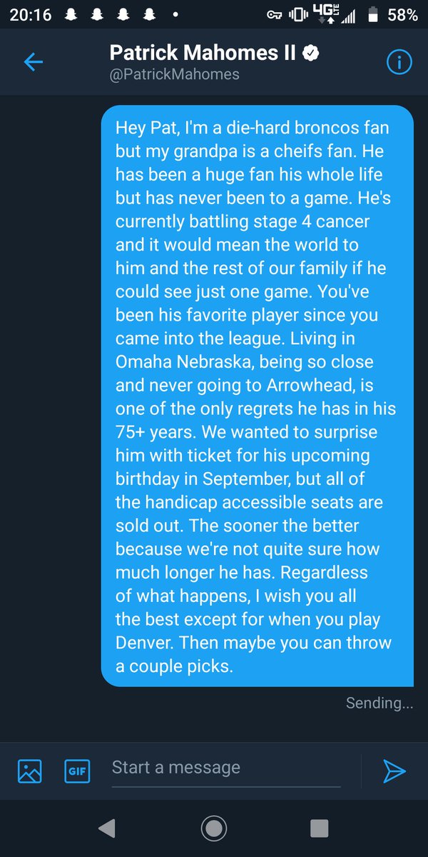 RileyTesmer's tweet photo. Hey @patrickmahomes, what do ya say? https://t.co/0RQQKkpOzg