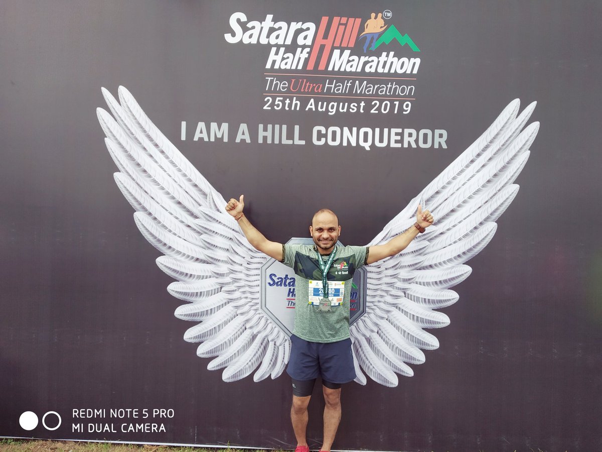 PriyeshNegi's tweet photo. One more beautiful chapter added to my marathon journey. Completed ultra hill marathon 21Km in 2:12 hrs.
#Bilimitless #justdoit #StayFit #Satara https://t.co/GGDoQ7aGli