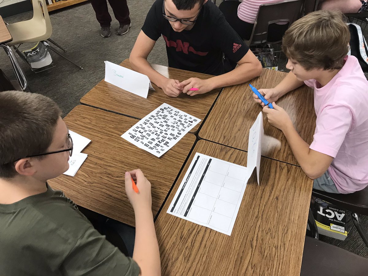 anedved's tweet photo. Working on 100 Numbers with my Alg 1 Ss from @saravdwerf Always a great way to start the year off with positive group work! #cbcsd #cbmath #saravdwisawesome https://t.co/xkwETsdEI2