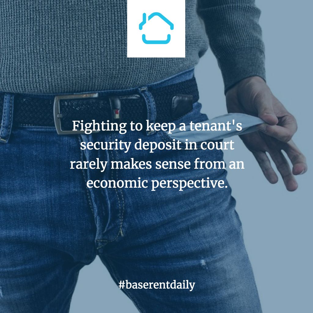 Out of principle? Maybe. For your pocket book? Probably not worth it. #baserentdaily #landlordtips