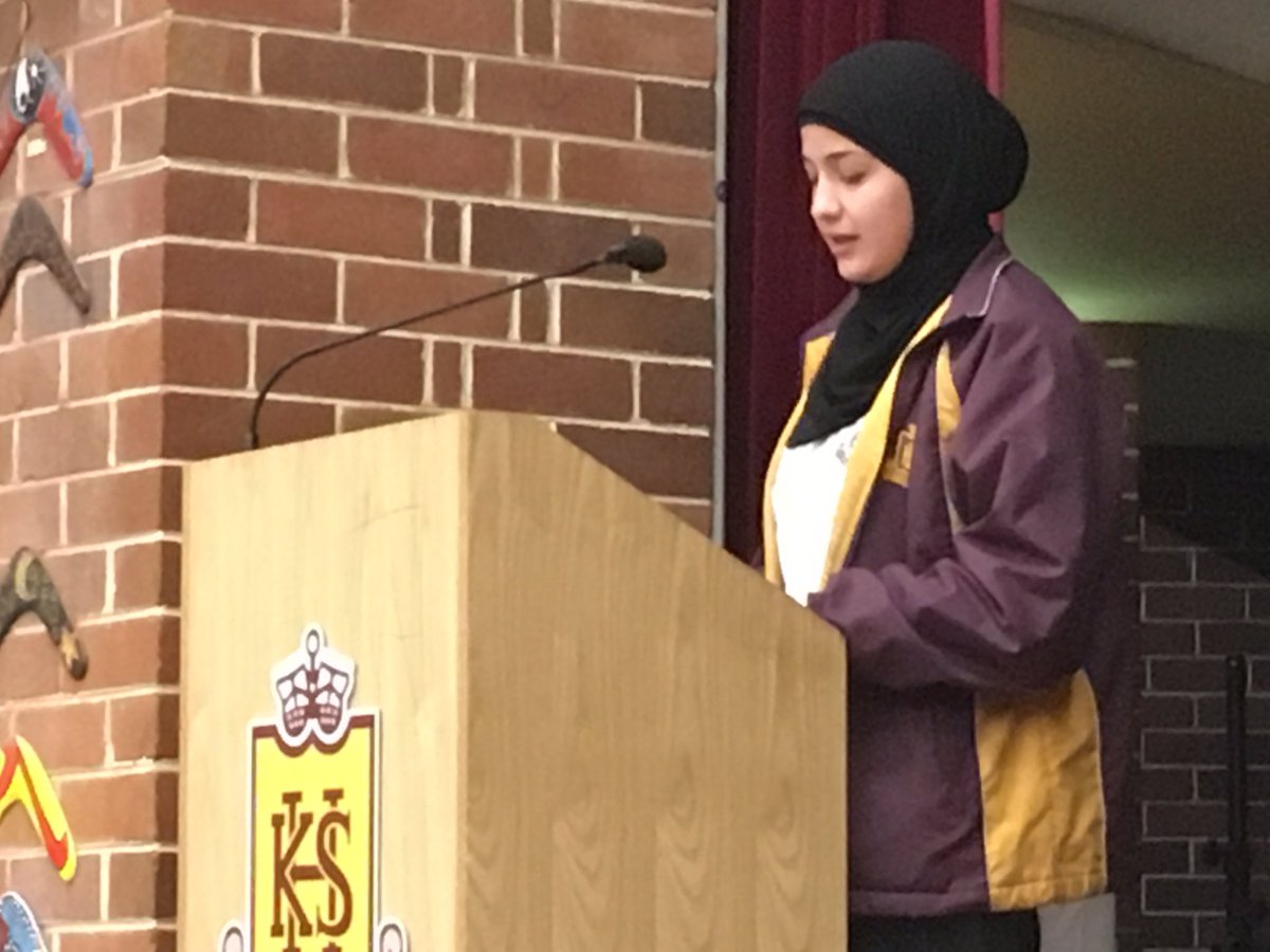 School Captain and student leadership speeches today. Great students leading the way.