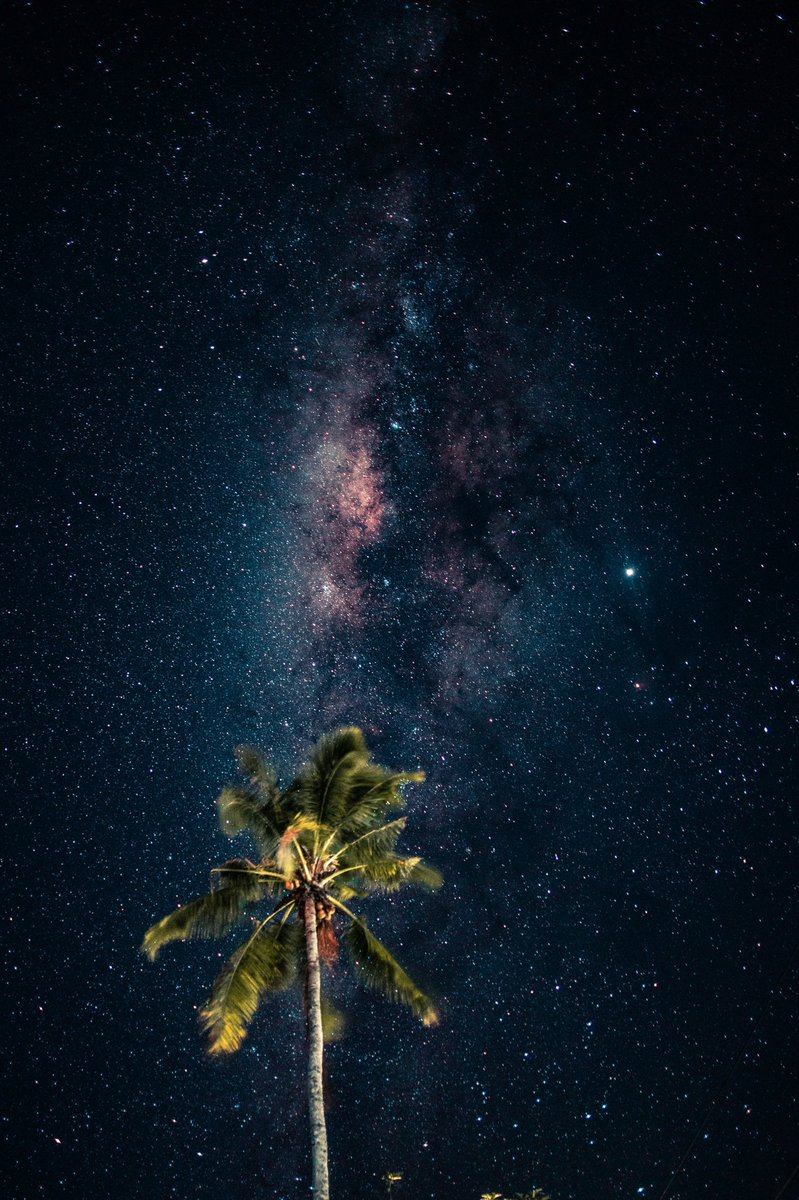 a_falconer's tweet photo. Samoa at night is unreal. If you have a good camera you get pictures like this of the Milky Way https://t.co/ICJJNeeeik