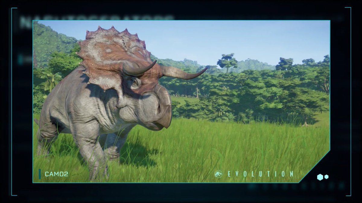 ¡Nuevo dinosaurio gratuito! El Nasutoceratops está listo para ser liberado en tu parque.