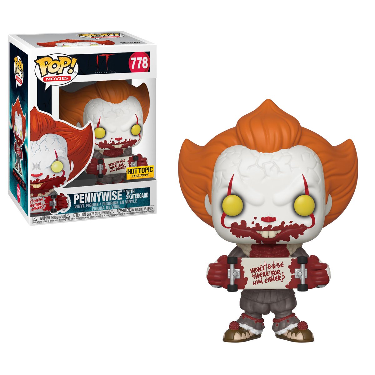 RT &amp; follow <a href="/OriginalFunko/">Funko</a> for a chance to WIN a @Hottopic exclusive Pennywise with Skateboard Pop! 
#ITEnds #ItMovie #It #Pennywise #Funko #Pop #FunkoPop #Giveaway