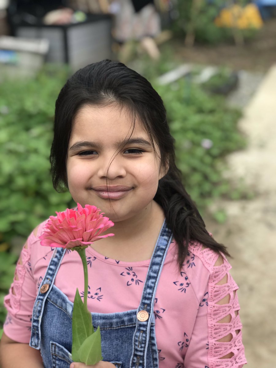 HMESOutdoorEd's tweet photo. @HM_MrsBoykin and her 2nd graders were invited to pick one thing from the garden and use one describing word for it! We picked ‘slippery peppers’ and ‘spiky eggplants’ 🍆🌶 #schoolgardens #kidseatgreen #garden2cafeteria #ourHMES #outdoorlearninglab https://t.co/vG8iwweIRU