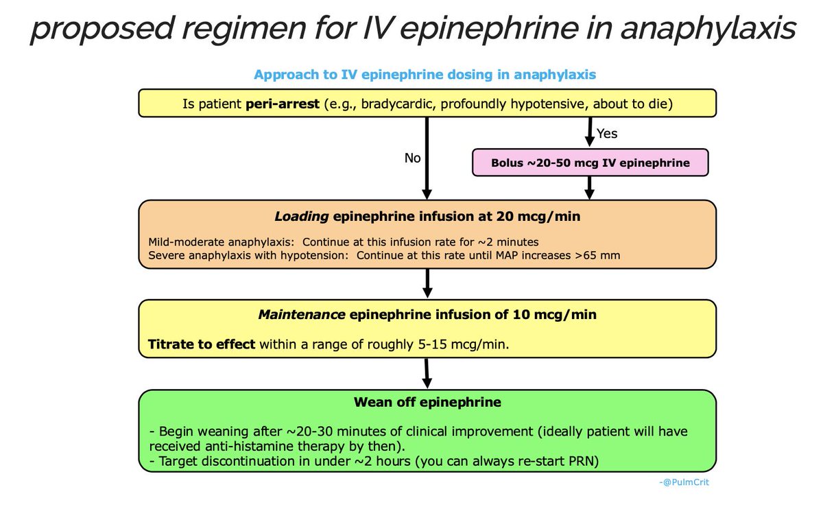 Epinephrine Infusion Chart