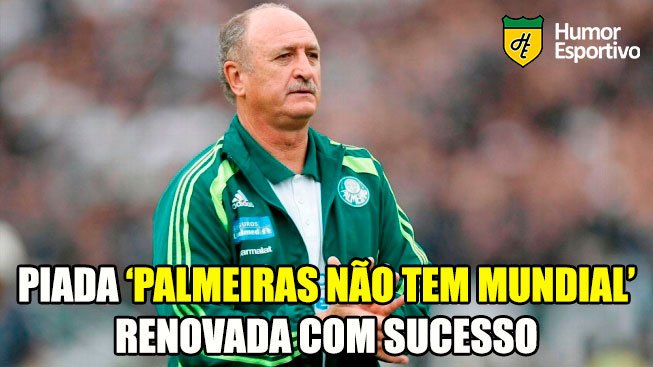 Marcus Anjos on X: 🎶 O Palmeiras não tem mundial, o Palmeiras não tem  mundial, Bi rebaixado e não tem mundial🎶 A piada continua..  #MundialDeClubes  / X