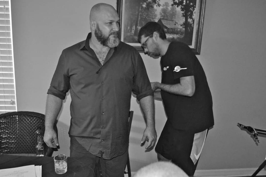 _ChrisApplegate's tweet image. On set getting all wired up