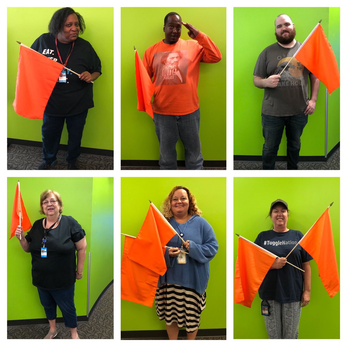Special shout out to Sharon, Robert R, Michael, Etta, Valeta, and Rhonda on their AAL’s!!! We had 9 total and a DTV! Alan, AAL and Crystal, DTV not pictured. <a href="/ATT/">AT&T</a> <a href="/OKC_CC_Quail/">OKC Quail Thunder</a> @teamjacksonatt <a href="/Rickeddy21/">Rickeddy</a> @VanessaOrtizATT <a href="/Joychamp5/">Joychamp</a> #tugglenation #Redhatsupport