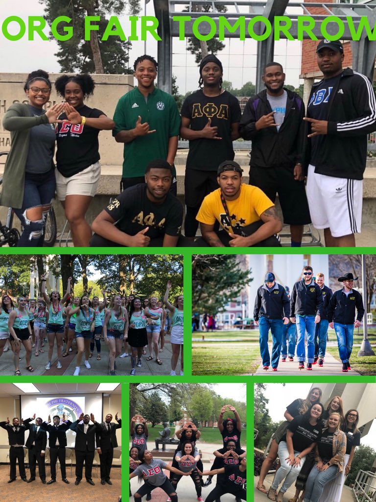 Stop by the <a href="/NW_OSI/">Student Involvement</a> Org Fair TOMORROW - 8/28 from 10am-2pm at the Belltower! Reps from <a href="/NW_Panhellenic/">Northwest Panhellenic</a>, <a href="/NW_IFC/">Northwest IFC</a>, <a href="/RhoTheta_Alphas/">ΑΦΑ| ΡΘ</a>, <a href="/nugamma_dst/">Notorious Nu Gamma</a>, Phi Beta Sigma Fraternity, Inc., and Omega Psi Phi Fraternity, Inc. will be at the #GreekLife table to answer questions! #BeNWGreek