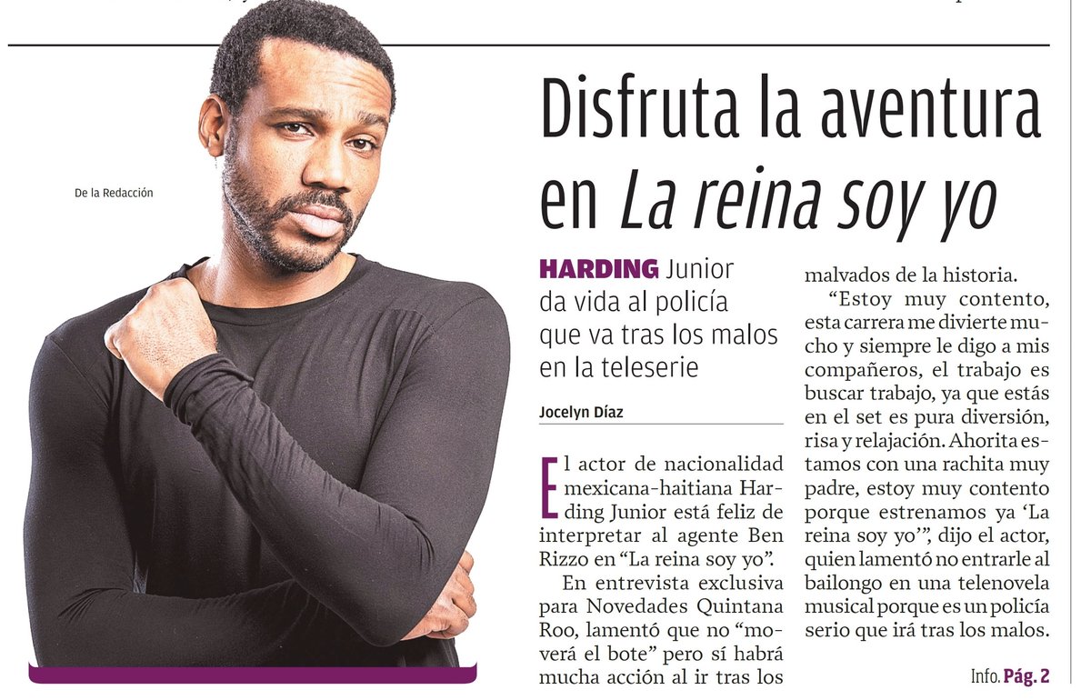 Gracias por la entrevista amig@s de <a href="/novedadesqroo/">Novedades de Quintana Roo</a>. Vamos con todo 😎 <a href="/lareinasoyyoof/">La Reina Soy Yo</a> <a href="/LaReinaSoyYoMx/">La Reina Soy Yo</a> <a href="/Canal_Estrellas/">Las Estrellas</a> #ConLasEstrellas