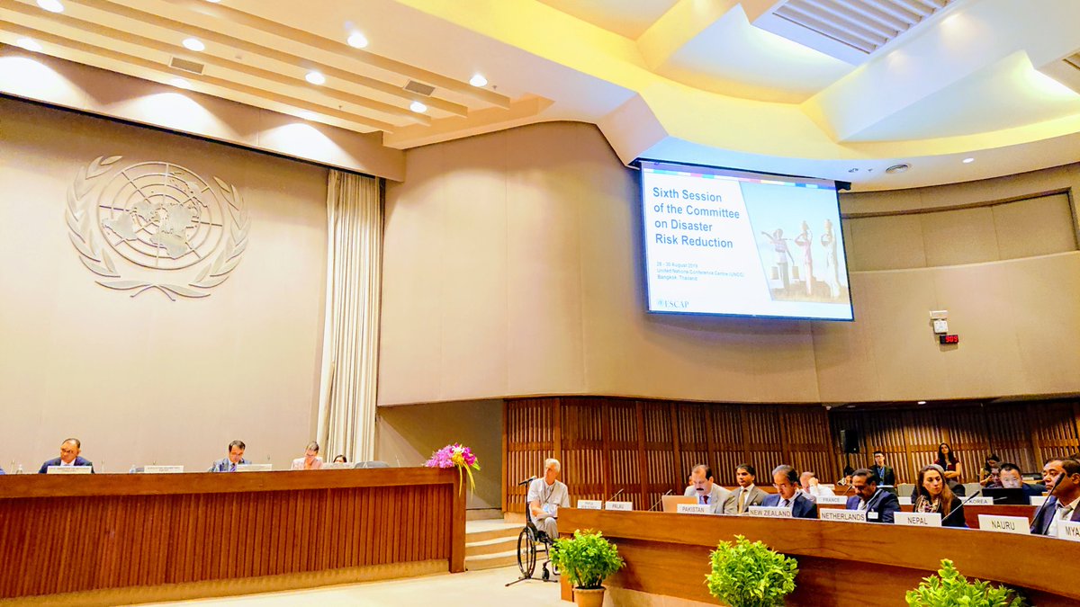 hisanmv's tweet photo. Attending the Sixth Session of the Committee on Disaster Risk Reduction at the United Nations Conference Center in Bangkok
28 to 30 August 2019
#DRWeek2019 https://t.co/PNNtBYFVyY
