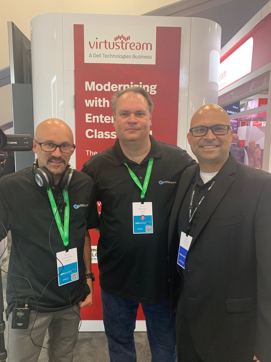 RolynAP's tweet photo. Always great to connect with David Marshall and team @Vmworld  @vmblog @schaar_bob https://t.co/3gkFesKGPP