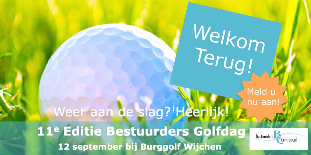 BoardroomMatch's tweet photo. Relaxed en ontspannen aan de slag door het uitbreiden van uw bestuurdersnetwerk? Dat is de 11e Bestuurders #Golf dag! Een gezellige en sportieve verzorgde relatiedag voor u als #directeur, #bestuurder of #lidRvT, #LidRvC Meld u aan! > https://t.co/GpdHaQNnuQ https://t.co/ejy81ORphk