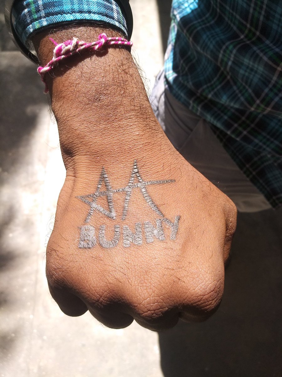 Actress Priya Prakash Varrier Special Allu Arjun Tattoo In Her Hand   Check Movie Press Meet  AB  YouTube