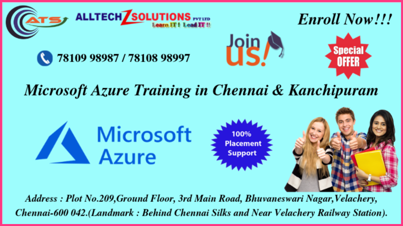 alltechz's tweet image. AllTechZ Solutions (ATS) Pvt Ltd is the No.1 #MicrosoftAzure Training Institute in Chennai and Kanchipuram.
Learn : Microsoft Azure Training at AllTechZ Solutions.
Visit us : alltechzsolutions.in/azure-training…

#MicrosoftAzureTraining #MicroSoftAzureCourse #MicrosoftAzureCertification