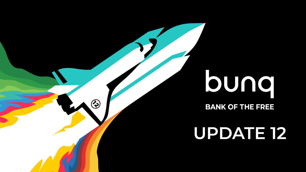 bunq's tweet photo. We will be livestreaming #bunqUpdate12 next Tuesday September the 3rd at 20:30hrs. Join us to discover all the latest surprises we have created for you. 🌈 Click here to see it on YouTube: https://t.co/eT0h559b6y and here for Facebook: https://t.co/WOiww43Vhh
 #TheOnlyWayIsUp 🚀 https://t.co/2b3gyhBEa4