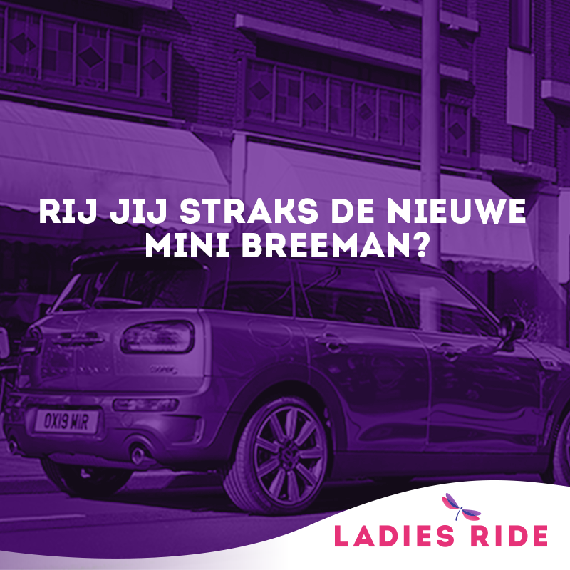 Rij jij straks een heel weekend lang in deze stralende nieuwe Mini Cooper? 🚗Je kunt je tijdens de Ladies Ride van 22 september 2019 aanmelden bij de Mini Breeman-stand en wie weet win jij een weekend lang rijden in deze bolide 💜👯