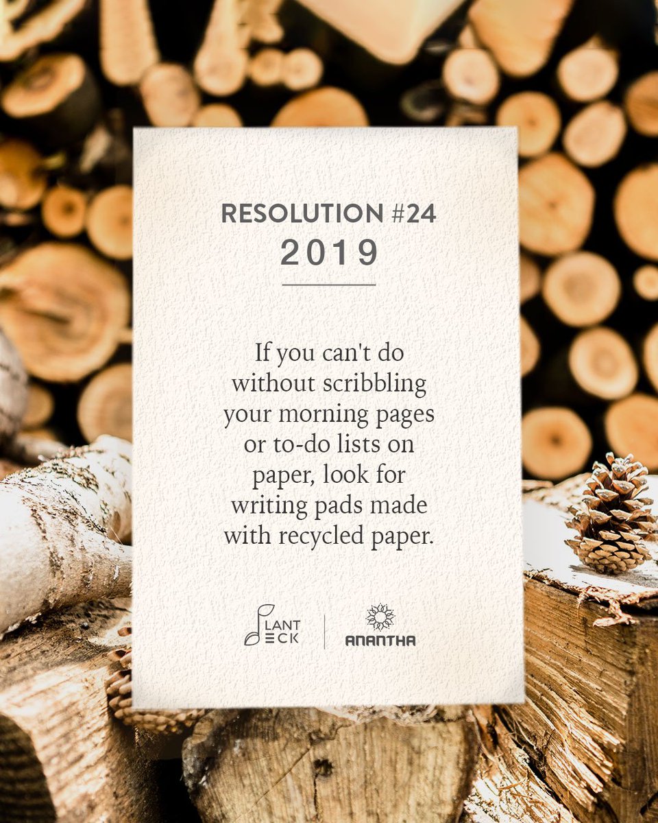 plantdeck's tweet photo. Not everybody is tech-savvy, comfortable typing their thoughts, or scribbling on a screen. If you simply can't give up your need to write on paper, consider buying writing pads made from recycled paper to reduce your impact on the environment.
#PlantDeck #Resolution2019 https://t.co/Td5Iydg2Vs