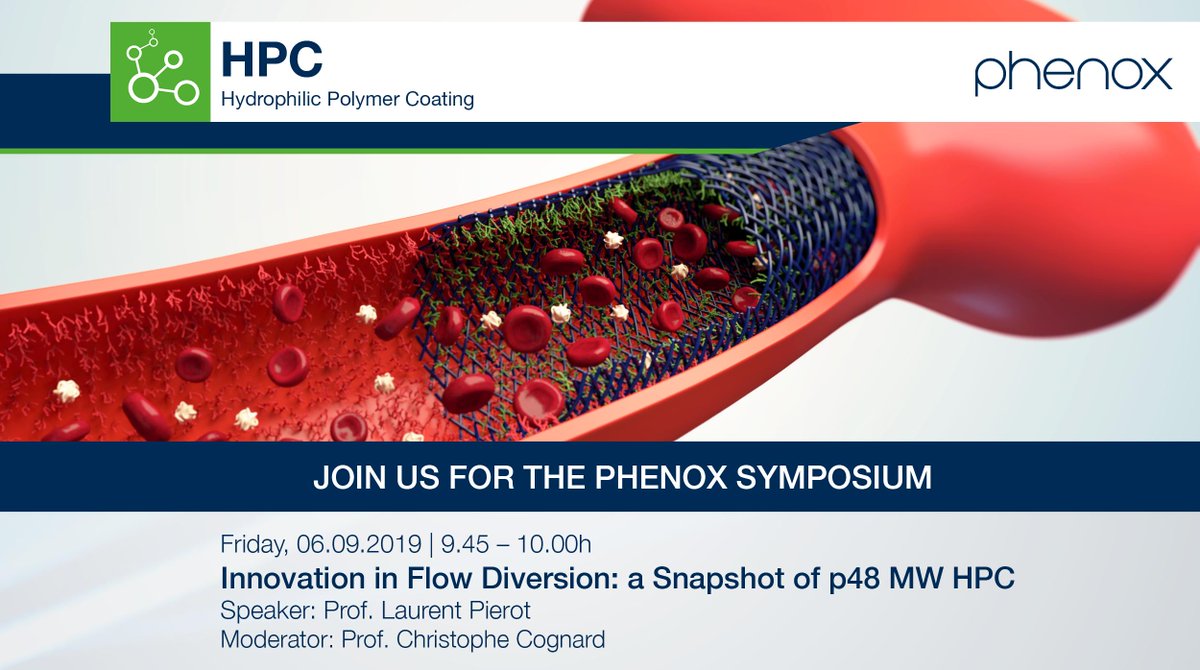On the third day of ESMINT 2019 at 9.45 Prof. Pierot will share his recent experience with HPC. Join us!
#esmint2019 #phenox #aneurysm #stroke