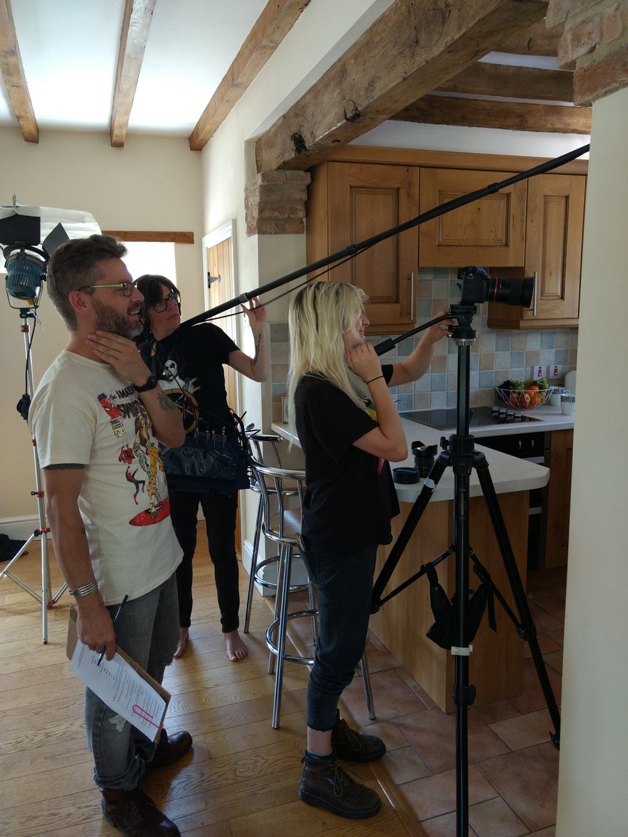 TristaBytes's tweet photo. Already miss being on set helping on upcoming short film #ASwitch. Really enjoyed putting my degree to some use after all these years! Thank you again for the opportunity @Jaws19show πππ https://t.co/kYhwlUDRZG