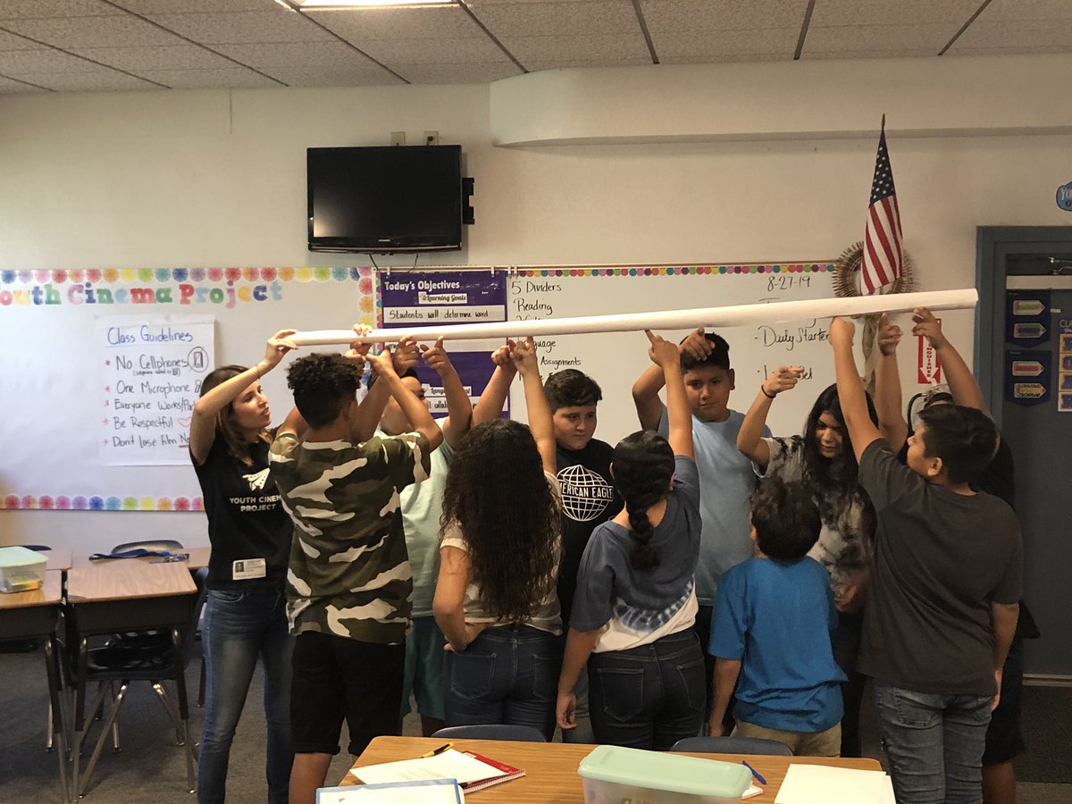 AmyAmsQ's tweet photo. I’m so excited for this new @youthcinema_  class! The first day started off great!! https://t.co/zSKtybCMD1