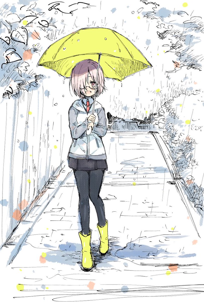 先輩、雨ですね #FGO 