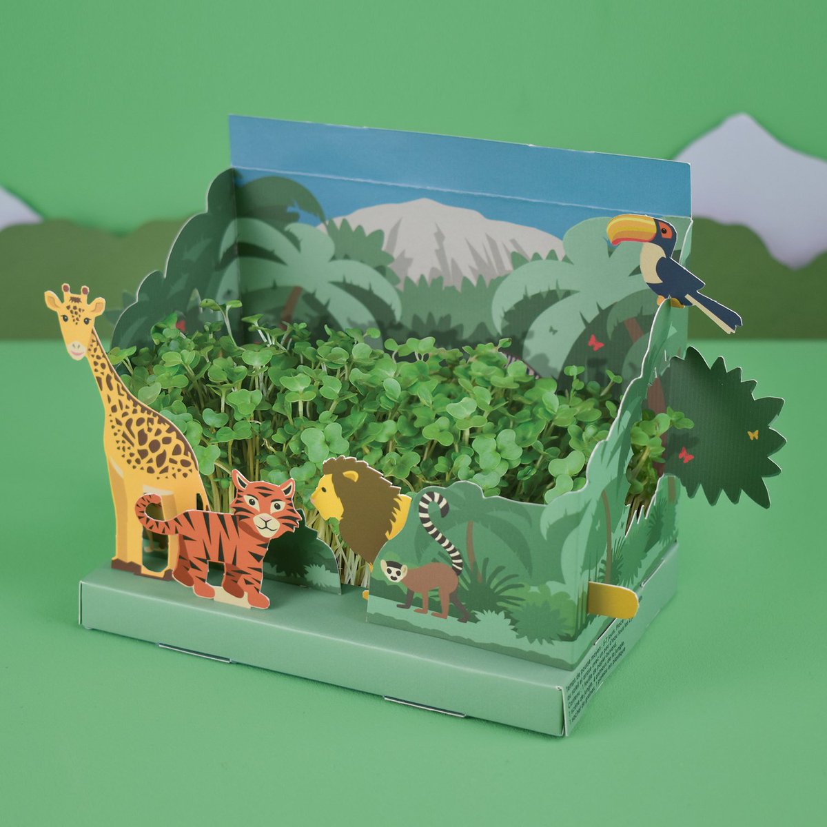 Clockwork_news's tweet photo. Coming September: create your own tiny jungle paradise (and tasty home-grown snack!)
For lovers of animals and gardening alike; let kids discover their green fingers with this crafty cress set!

#papercraft #kidsgardening #wildlife #jungle #animals #safari https://t.co/YjfhpkZenF