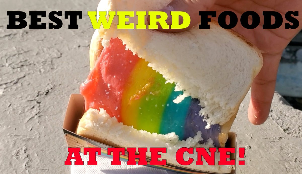MakeEasyChannel's tweet photo. Still time to head to the Canadian National Exhibition and try out these "weird foods"! #cne #theex @LetsGoToTheEX @FarmToFryer 
https://t.co/W09VRDrlTf https://t.co/uF4t8zJQF9