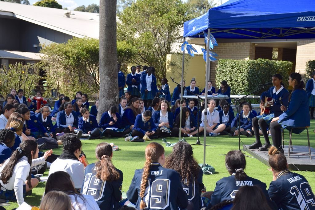 It was great to see everyone enjoying the sunshine &amp; music from our talented performers at today's lunchtime Acoustic Session. #naglebtown <a href="/CatholicEdParra/">Catholic Schools Parramatta Diocese</a>
